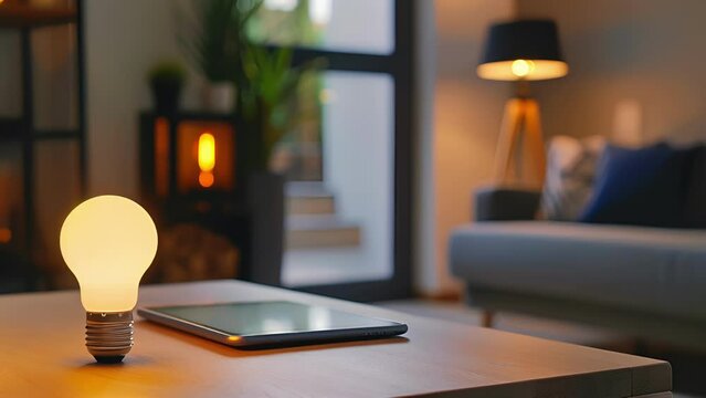 The convenience of a smart light bulb with the ability to be controlled remotely from anywhere through a smartphone or tablet.