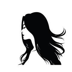  Girl  Profile silhouette faces  