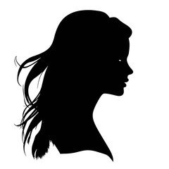  Girl  Profile silhouette faces  