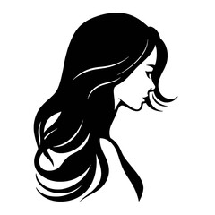  Girl  Profile silhouette faces  