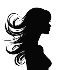  Girl  Profile silhouette faces  