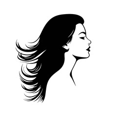  Girl  Profile silhouette faces  