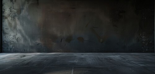 Dark Grunge Textured Wall and Floor Background