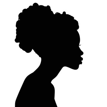 recommend clip art: female face silhouette or icon.  woman avatar profile. Unknown or anonymous famale. Vector illustration.