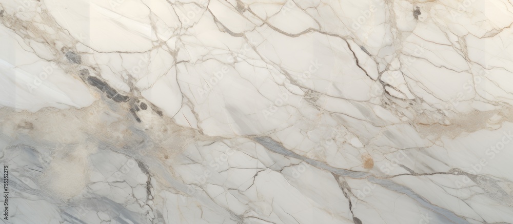 Poster this close-up view showcases the intricate details and textures of a white marble wall. the smooth s