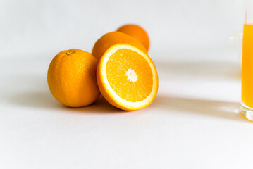 orange in glass
