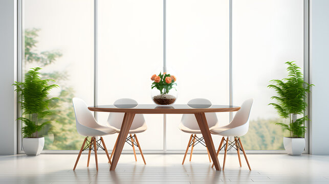 Dining Table 3d rendering