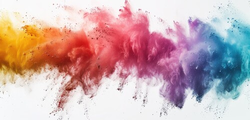 Vibrant Colored Powder Burst In Motion