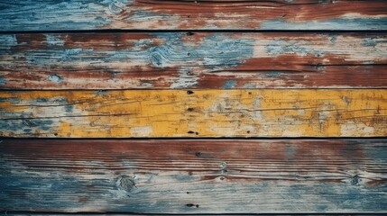 Colorful wood wall background or texture. Wooden planks background.