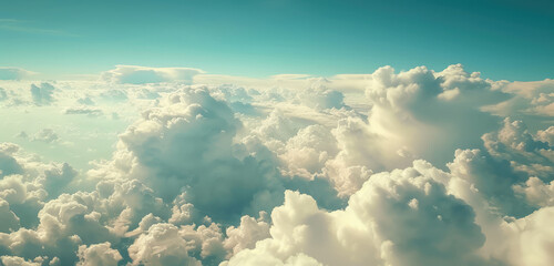Serene Sky and Cloudscape from Above