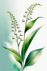 Wallpaper with transparent x-ray spring flowers.