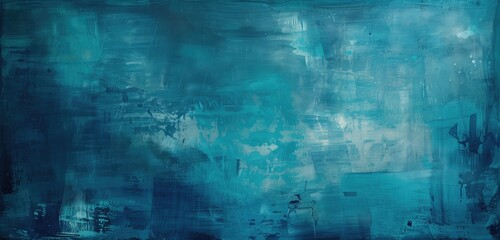 Abstract Blue Textured Painting for Artistic Background