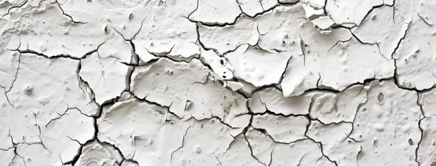 Fotobehang Cracked Soil Texture in Drought Conditions © evening_tao
