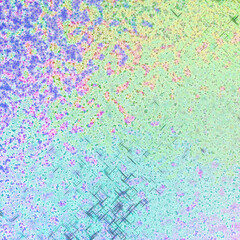 An abstract iridescent grainy grunge texture background image.