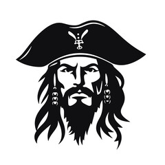 Pirate Silhouette  Mascot 