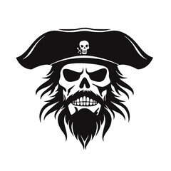Pirate Silhouette  Mascot 