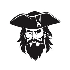 Pirate Silhouette  Mascot 