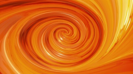 Abstract background with smooth lines in orange and yellow colors, AI generated