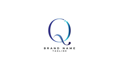 Obraz premium QGI, QIG, GQI, GIQ, IGQ, IQG, Abstract initial monogram letter alphabet logo design
