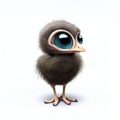 3D Cute  Emu character