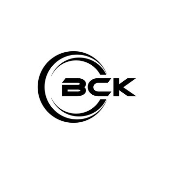 BCK letter logo design in illustration. Vector logo, calligraphy designs for logo, Poster, Invitation, etc.