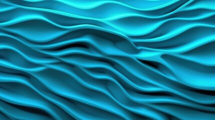 Obraz premium Abstract blue background with smooth lines in it, 3d render