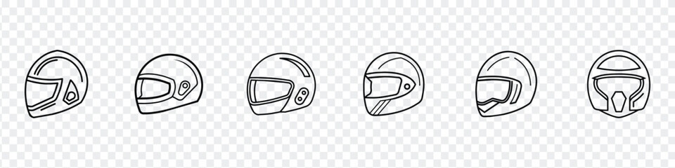 motorcycle helmet icon, icon motorcycle helmet, Modern motorcycle helmet line icon, Motorcycle helmet line icon, Motorcycle helmet vector icon set. motorcycle helmet - obrazy, fototapety, plakaty