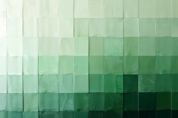 A cooling gradient transition from a deep forest green to a pale sage, offering a refreshing and natural aesthetic