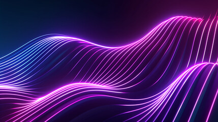 abstract wavy neon light background