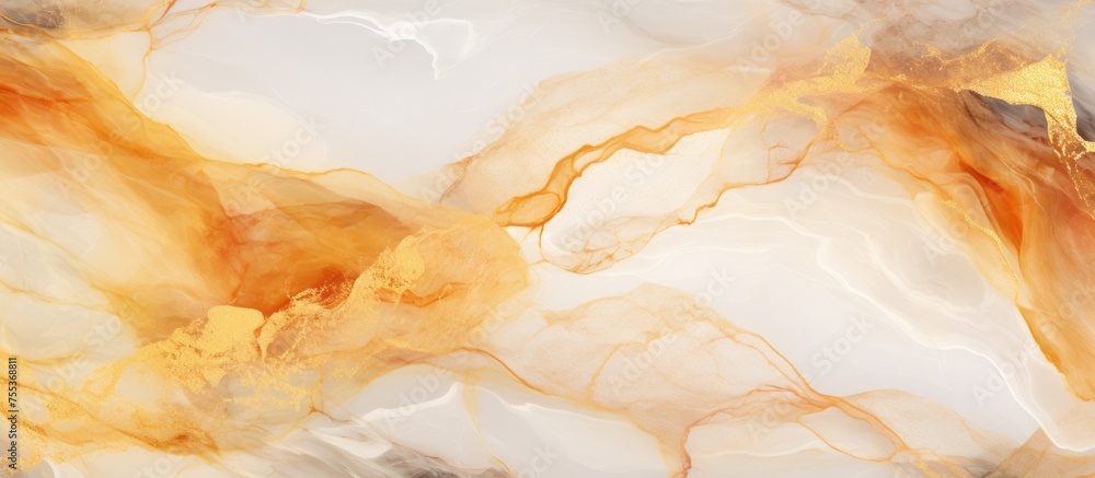 Poster a close up view of a marble textured surface, showcasing the intricate patterns and details of the s