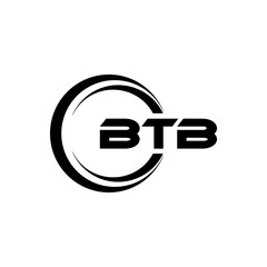 BTB Logo Design, Inspiration for a Unique Identity. Modern Elegance and Creative Design. Watermark Your Success with the Striking this Logo.