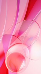 Abstract Pink background with shiny lines, circles and random geometric shapes. Design layout for posters, banners, wallpapers, Covers, Advertisements.