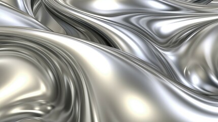 Abstract metallic background with some smooth lines in it. 3d render