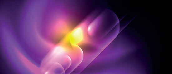 Techno concept with neon circles geometric design. Vector Illustration For Wallpaper, Banner, Background, Card, Book Illustration, landing page