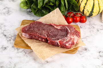 Raw rib eye beef premium steak