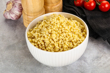 Organic wheat pasta - boiled ptitim