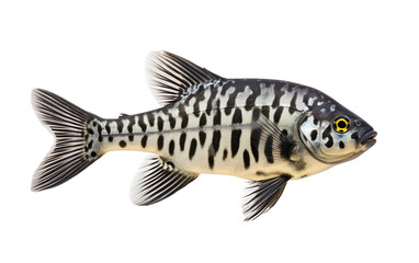 Sharpshooting Archerfish Isolated on Transparent Background PNG.
