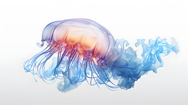 Portuguese Man o'War 3d rendering