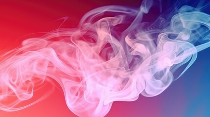 Smoke on a red background. Background from the smoke of vape