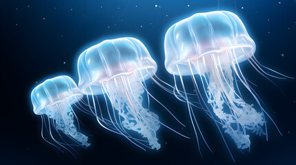 Box Jellyfish 3d Rendering