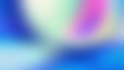 Blue, turquoise and purple grainy gradient background, modern blurred color noise texture for your banner design