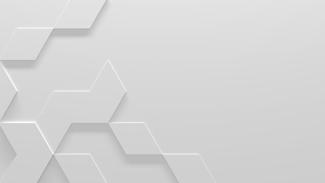 White Business Background With Copy-Space (3D Illustration)