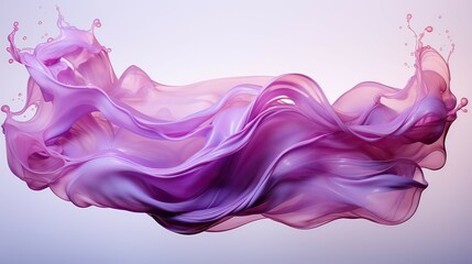 Purple abstract wavy background. 3d illustration.