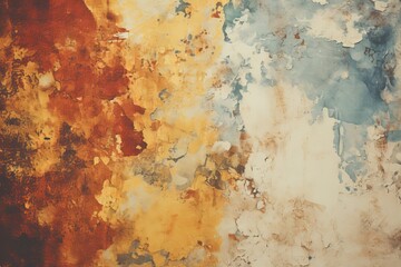 Detailed grunge texture with distressed, cracked, rusted surfaces in muted tones