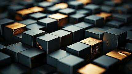 Abstract background with cubes
