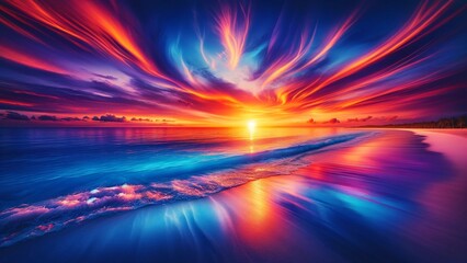 Sunrise over the sea sky sunset sun orange clouds cloud nature red sunrise abstract light blue dusk fire yellow. Sunrise over the sea sunlight color landscape evening beautiful beauty cloudscape dawn.