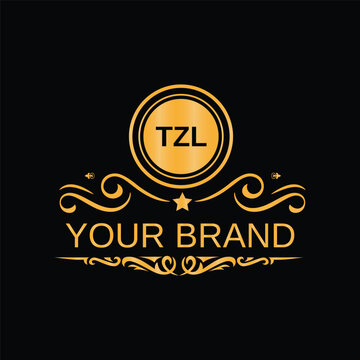 Minimal Initial TZL Logo Design with Handwriting Style Vector and Illustration