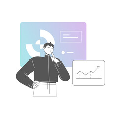 BA Man Working Illustration