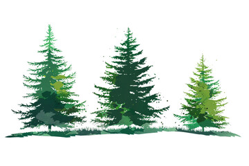 christmas tree illustration