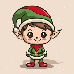 cute little elf mascot